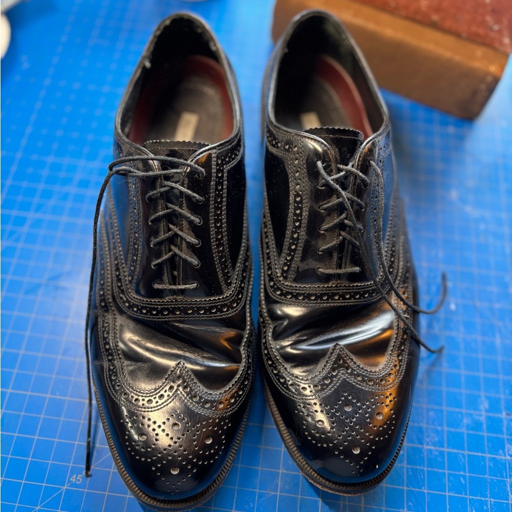 Florsheim Classic Black Leather Derbys